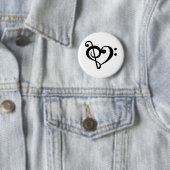 Musikschlüssel Liebe Herz Button (Beispiel)