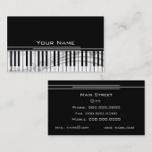 Musikschlüssel Visitenkarte (Vorne/Hinten)