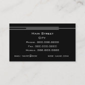 Musikschlüssel Visitenkarte (Rückseite)