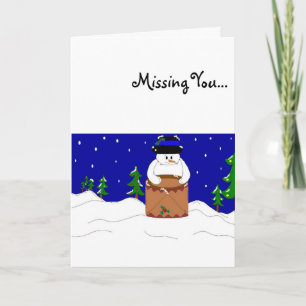 Musikschneemann Feiertagskarte