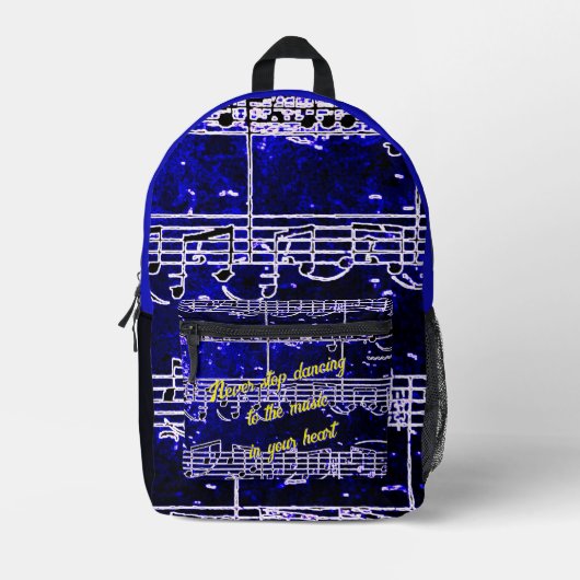 Musikschritte - Rucksack für elektrische Blues (Vorderseite)