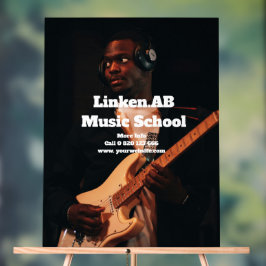 Musikschule Akylic Sign Personalisiertes Foto Acrylschild