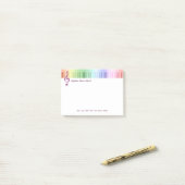 Musikschule Post-it Klebezettel (Auf Schreibtisch)