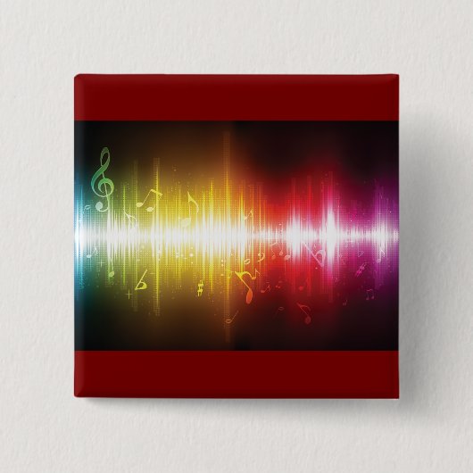Musikspektrum Soundwave Vibrann Audio Visualizer Button (Vorderseite)
