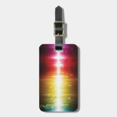 Musikspektrum Soundwave Vibrann Audio Visualizer Gepäckanhänger (Vorderseite vertikal)