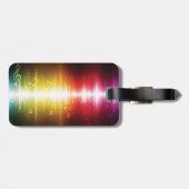 Musikspektrum Soundwave Vibrann Audio Visualizer Gepäckanhänger (Rückseite horizontal)