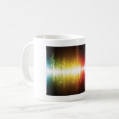 Musikspektrum Soundwave Vibrann Audio Visualizer Kaffeetasse (Vorderseite Links)