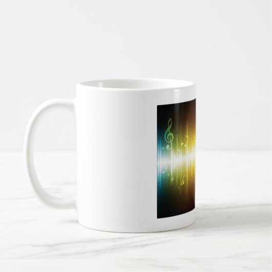 Musikspektrum Soundwave Vibrann Audio Visualizer Kaffeetasse (Links)