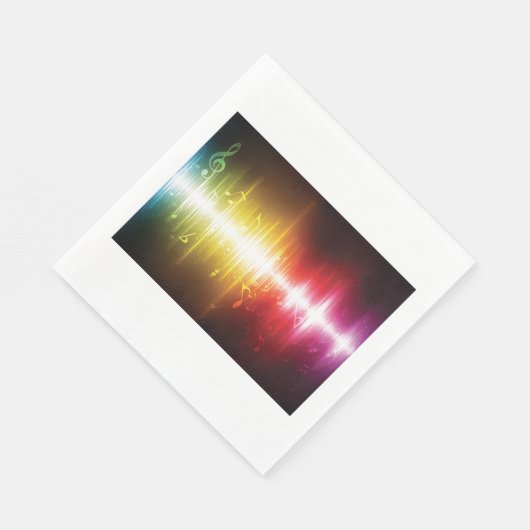 Musikspektrum Soundwave Vibrann Audio Visualizer Serviette (Ecke)