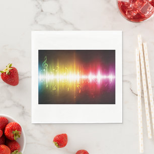 Musikspektrum Soundwave Vibrann Audio Visualizer Serviette
