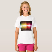 Musikspektrum Soundwave Vibrann Audio Visualizer T-Shirt (Vorne ganz)