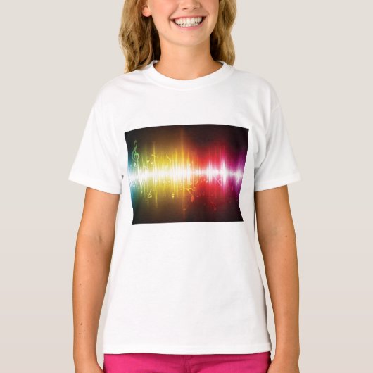 Musikspektrum Soundwave Vibrann Audio Visualizer T-Shirt (Vorderseite)