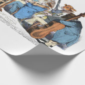 MUSIKSPRACHE TIERLANDWIRTSCHAFT ORCHESTER Geburtst Geschenkpapier (Ecke)