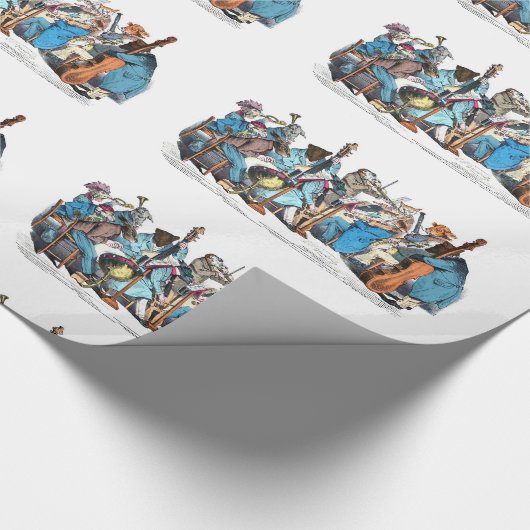 MUSIKSPRACHE TIERLANDWIRTSCHAFT ORCHESTRA Geburtst Geschenkpapier (Ecke)