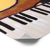 Musikstädteplakat Poster (Ecke)