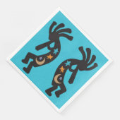 Musikstars & Moon Kokopelli Napkins Serviette (Ecke)