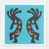 Musikstars & Moon Kokopelli Napkins Serviette (Vorderseite)