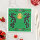Musikstars & Moon Kokopelli Napkins Serviette (Beispiel)