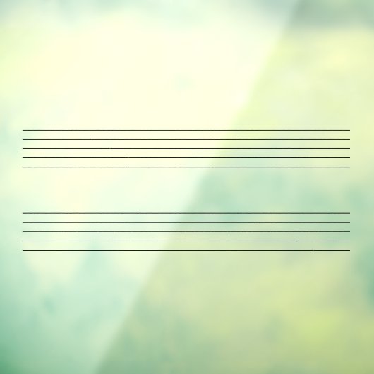 Musikstaves zum Schreiben von Musik Dry Erase Deca Fensteraufkleber (Blatt 3)