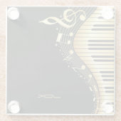 Musikstiftungen und Schlüsselbegriffe Glasuntersetzer (Rückseite)