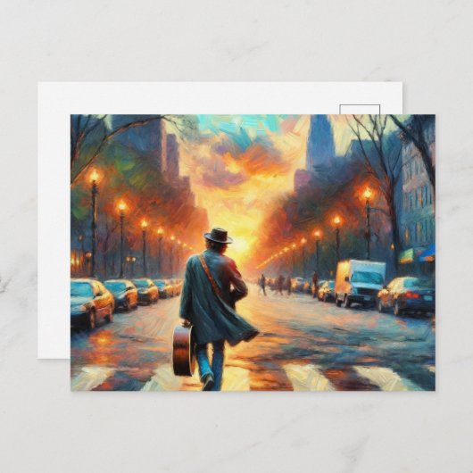 Musikstraße Postkarte (Vorne/Hinten)