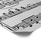 Musikstück gelassen poster (Ecke)