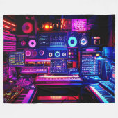 Musikstudio Fleecedecke (Vorderseite (Horizontal))