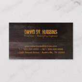 Musikstudio Mikrofon-Visitenkarte Visitenkarte (Rückseite)