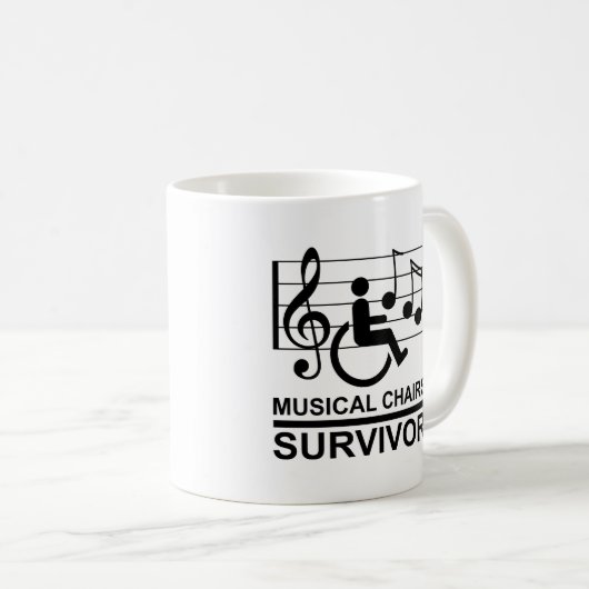 MUSIKSTÜHLE - ÜBERLEBEN KAFFEETASSE (VorderseiteRechts)