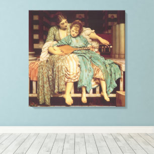 Musikstunde von Lord Frederic Leighton Leinwanddruck