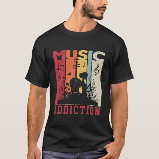 Musiksucht T-Shirt (Vorderseite)