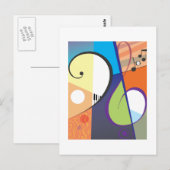 Musiksymboldesign Postkarte (Vorne/Hinten)