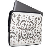 Musiksymbole Laptopschutzhülle (Vorne Rechts)