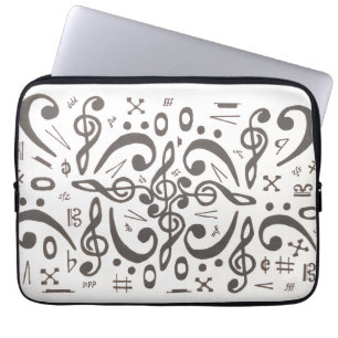 Musiksymbole Laptopschutzhülle