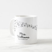 Musiksymbole Personalisiert Kaffeetasse (Vorderseite Links)