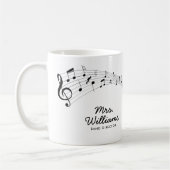 Musiksymbole Personalisiert Kaffeetasse (Links)