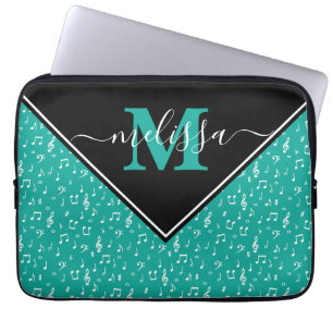 Musiksymbole personalisiert Laptoptasche Laptopschutzhülle