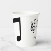 Musiksymbole Personalisiert Pappbecher (Rechts)