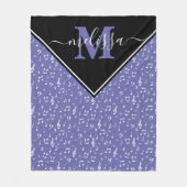 Musiksymbole personalisierte Fleece-Decke Fleecedecke (Vorderseite)