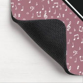 Musiksymbole personalisierte Maustaste Mousepad (Ecke)