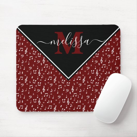 Musiksymbole personalisierte Maustaste Mousepad (Mit Mouse)