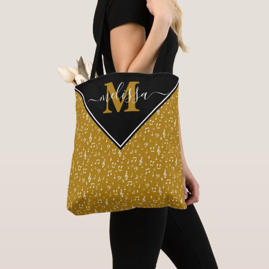 Musiksymbole personalisierte Tasche (Von Nahem)