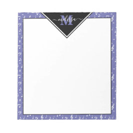 Musiksymbolen personalisiertes Notizblock