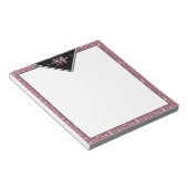 Musiksymbolen personalisiertes Notizblock (angewinkelt)