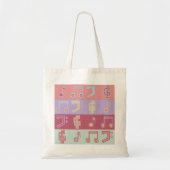 Musiksymbolmuster Tragetasche (Vorne)