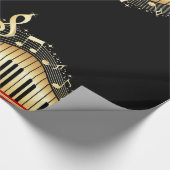 Musiktastatur Geschenkpapier (Ecke)