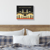 Musiktastatur Leinwanddruck (Insitu (Schlafzimmer))