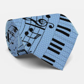 Musiktastaturen Krawatte (Gerollt)