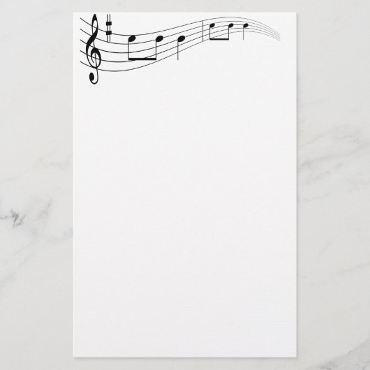 Musiktext Briefpapier (Vorderseite)
