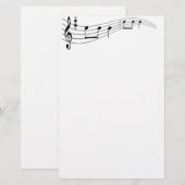 Musiktext Briefpapier (Vorne/Hinten)